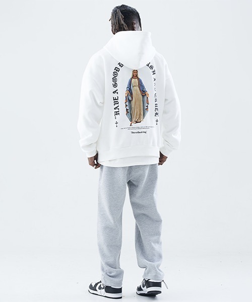 Harsh And Cruel Graphic Print And And Oversize Graphic Cruel ハーシュアンドクルーエル のファッション Hoodie Cruel ハーシュアンドクルーエル のパーカー Hc21aw18 パーカー Harsh