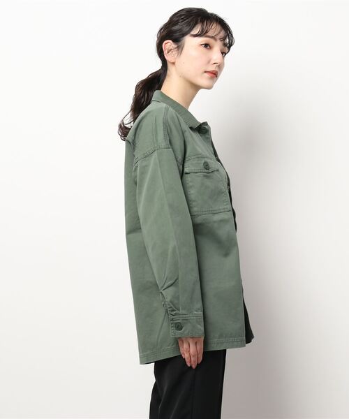 coca（coca）（コカ）の「ミリタリーシャツジャケット（ミリタリージャケット・レディース・カーキ・ONE SIZE）」の12枚目の写真