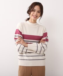 DRESKIP | 洗えるマルチボーダーニット(ニット/セーター)