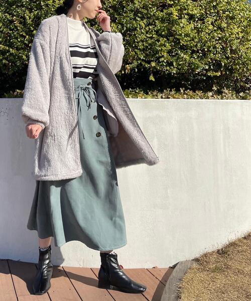 DRESKIP（ドレスキップ）の「◆洗えるマルチボーダーニット（ニット/セーター・レディース・ブラウン系その他4/ホワイト系5/ブラウン系4/ピンク系・02/03/04）」の17枚目の写真