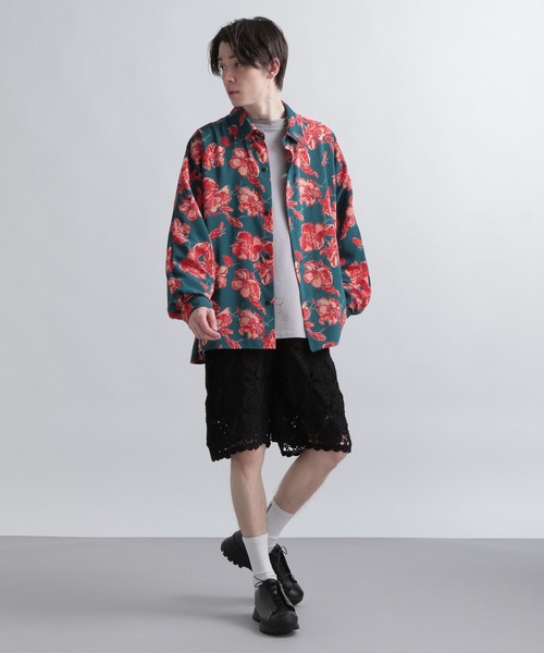 HARE（ハレ）の「クロシェニットショーツ(HARE)（その他パンツ・メンズ・ブラック/オフホワイト/イエロー・FREE）」の21枚目の写真