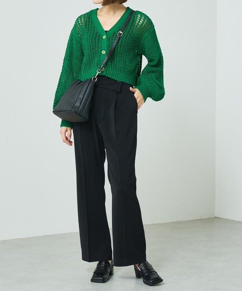 Lui's（ルイス）の「2WAYウェーブミニトートバッグ（ハンドバッグ・レディース・ブラック/ホワイト・FREE）」の14枚目の写真