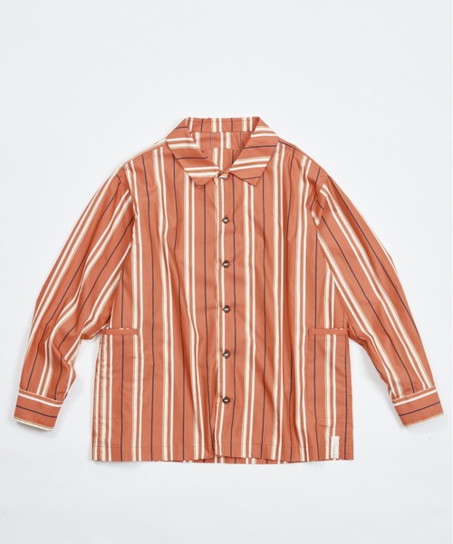 AlexanderLeeChang(アレキサンダーリーチャン)の「AlexanderLeeChang アレキサンダーリーチャン / STRIPE SEO-L SHIRTS セオエルストライプシャツ / AC022202(シャツ/ブラウス・レディース・ネイビー/ブルー/オレンジ・3/2)」の22枚目の写真