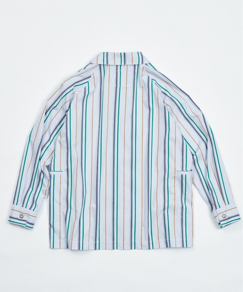 AlexanderLeeChang(アレキサンダーリーチャン)の「AlexanderLeeChang アレキサンダーリーチャン / STRIPE SEO-L SHIRTS セオエルストライプシャツ / AC022202(シャツ/ブラウス・レディース・ネイビー/ブルー/オレンジ・3/2)」の7枚目の写真