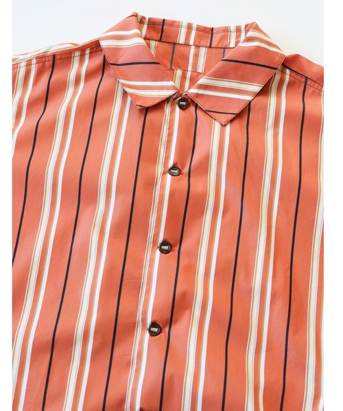 AlexanderLeeChang(アレキサンダーリーチャン)の「AlexanderLeeChang アレキサンダーリーチャン / STRIPE SEO-L SHIRTS セオエルストライプシャツ / AC022202(シャツ/ブラウス・レディース・ネイビー/ブルー/オレンジ・3/2)」の11枚目の写真