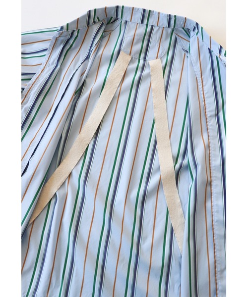 AlexanderLeeChang(アレキサンダーリーチャン)の「AlexanderLeeChang アレキサンダーリーチャン / STRIPE SEO-L SHIRTS セオエルストライプシャツ / AC022202(シャツ/ブラウス・レディース・ネイビー/ブルー/オレンジ・3/2)」の21枚目の写真