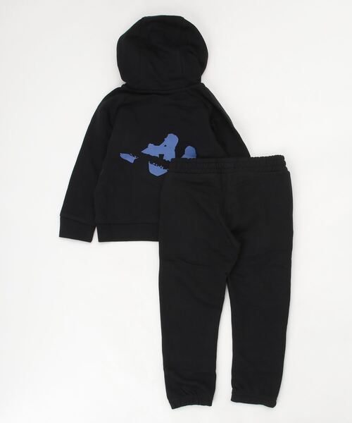 Kappa(カッパ)の「【JUNIOR】Kappa AUTHENTIC FENN SPORT SUITS(パーカー・キッズ・ブラック×ブルー・6Y/4Y/5Y/14Y/10Y/12Y/8Y/16Y/3Y)」の2枚目の写真
