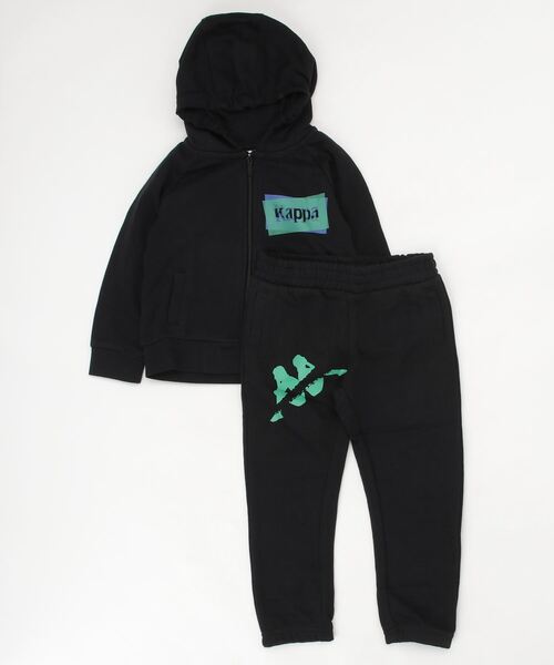 Kappa(カッパ)の「【JUNIOR】Kappa AUTHENTIC FENN SPORT SUITS(パーカー・キッズ・ブラック×ブルー・6Y/4Y/5Y/14Y/10Y/12Y/8Y/16Y/3Y)」の13枚目の写真