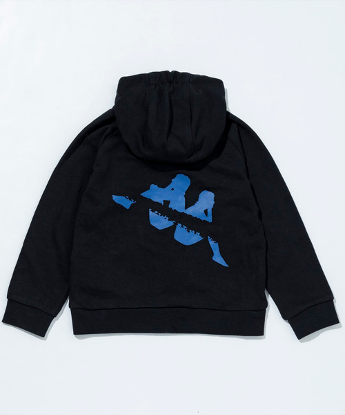 Kappa(カッパ)の「【JUNIOR】Kappa AUTHENTIC FENN SPORT SUITS(パーカー・キッズ・ブラック×ブルー・6Y/4Y/5Y/14Y/10Y/12Y/8Y/16Y/3Y)」の6枚目の写真