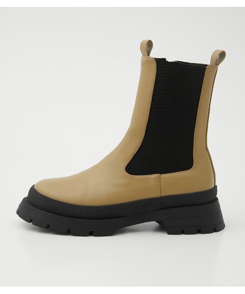 AZUL by moussy(アズールバイマウジー)の「TRACK SOLE CHELSEA BOOTS/トラックソールチェルシーブーツ(ブーツ・レディース・ブラック/ライトカーキ・LARGE/MEDIUM/SMALL)」の11枚目の写真