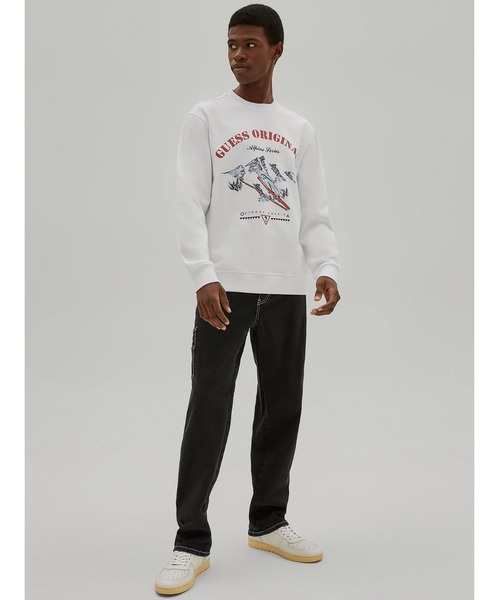 Guess（ゲス）の「GUESS Originals Retro Ski Crewneck Sweat（スウェット・メンズ・ホワイト・X-LARGE/LARGE/MEDIUM/SMALL）」の5枚目の写真