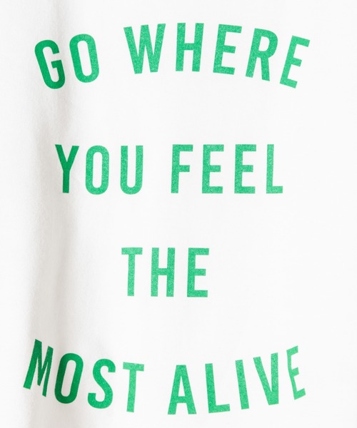 LAYMEE(レイミー)の「Go where Tshirt / ゴーウェアーTシャツ(Tシャツ/カットソー・レディース・ホワイト/ネイビー/グレー系その他・FREE)」の8枚目の写真