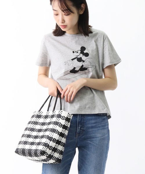 salle de bal（サルデバル）の「salle de bal / サルデバル メルカドバッグ　マルシェバッグ お買い物バッグ メッシュバッグ（かごバッグ・レディース・ブラック/グレー/オレンジ/ライトグリーン・FREE）」の7枚目の写真