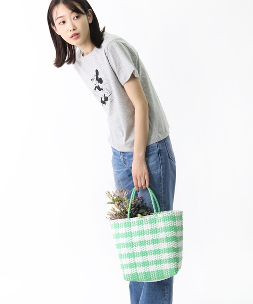 salle de bal（サルデバル）の「salle de bal / サルデバル メルカドバッグ　マルシェバッグ お買い物バッグ メッシュバッグ（かごバッグ・レディース・ブラック/グレー/オレンジ/ライトグリーン・FREE）」の16枚目の写真