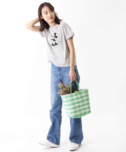 salle de bal（サルデバル）の「salle de bal / サルデバル メルカドバッグ　マルシェバッグ お買い物バッグ メッシュバッグ（かごバッグ・レディース・ブラック/グレー/オレンジ/ライトグリーン・FREE）」の17枚目の写真