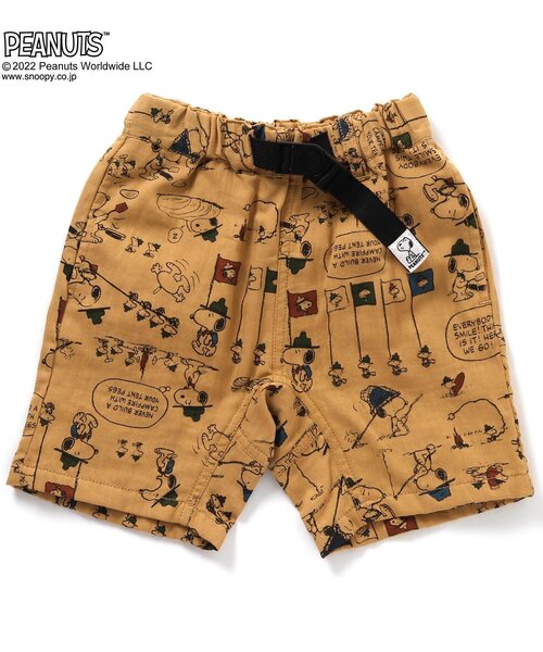PEANUTS(ピーナッツ)の「PEANUTSコラボ ハーフパンツ 5分丈(その他パンツ・キッズ・ブラウン/イエロー/ブルー/キナリ・90/100/110/120/80/130/95/140)」の4枚目の写真