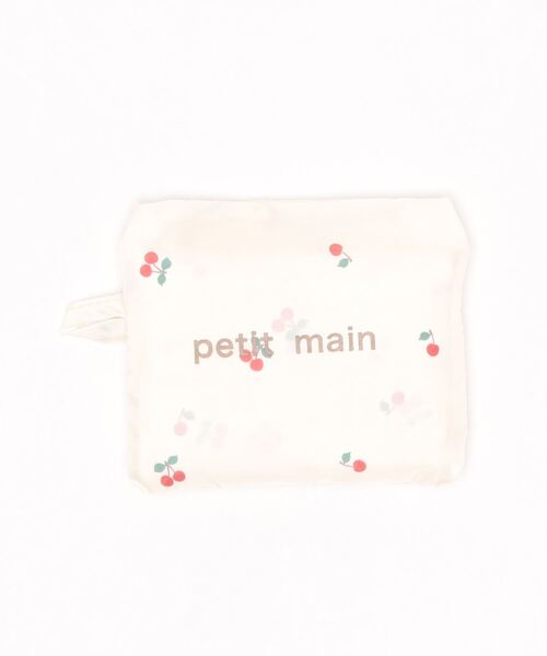 petit main（プティマイン）の「ポケッタブルエコバッグ（エコバッグ/サブバッグ・キッズ・マルチ/アイボリー/ブラック/ライトピンク・FREE）」の6枚目の写真