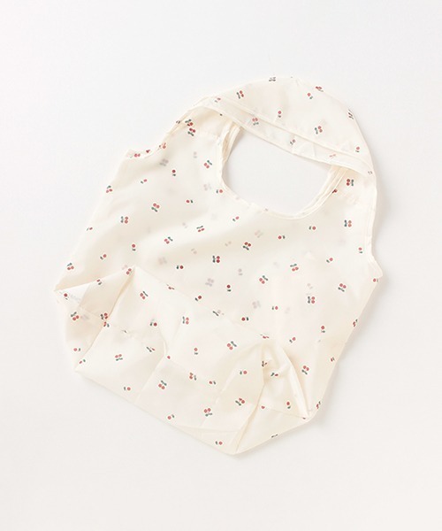 petit main（プティマイン）の「ポケッタブルエコバッグ（エコバッグ/サブバッグ・キッズ・マルチ/アイボリー/ブラック/ライトピンク・FREE）」の15枚目の写真