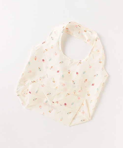 petit main（プティマイン）の「ポケッタブルエコバッグ（エコバッグ/サブバッグ・キッズ・マルチ/アイボリー/ブラック/ライトピンク・FREE）」の14枚目の写真