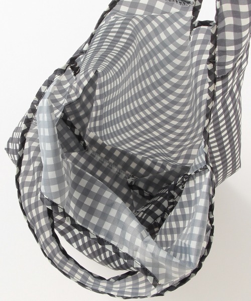 petit main（プティマイン）の「ポケッタブルエコバッグ（エコバッグ/サブバッグ・キッズ・マルチ/アイボリー/ブラック/ライトピンク・FREE）」の11枚目の写真