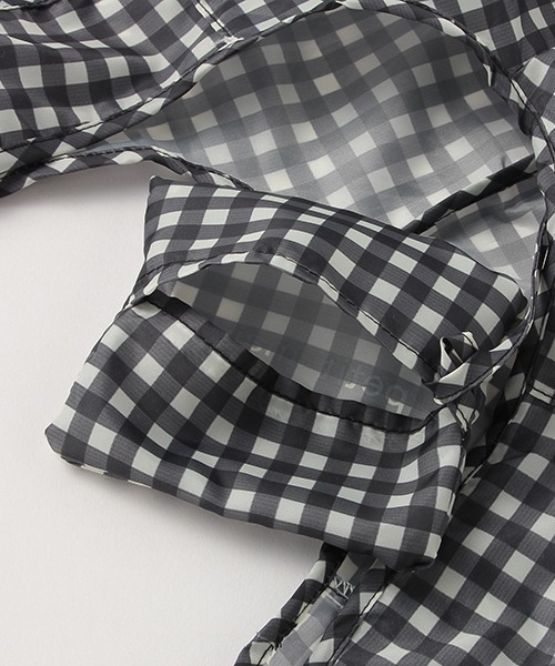 petit main（プティマイン）の「ポケッタブルエコバッグ（エコバッグ/サブバッグ・キッズ・マルチ/アイボリー/ブラック/ライトピンク・FREE）」の10枚目の写真