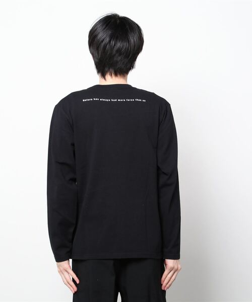 TRAP/U (トラップユー)の「フロント ボックスプリント コットン 天竺 ロングTシャツ(Tシャツ/カットソー・メンズ・ホワイト/サックスブルー/ブラック・L/M)」の13枚目の写真