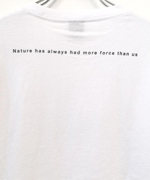 TRAP/U (トラップユー)の「フロント ボックスプリント コットン 天竺 ロングTシャツ(Tシャツ/カットソー・メンズ・ホワイト/サックスブルー/ブラック・L/M)」の9枚目の写真