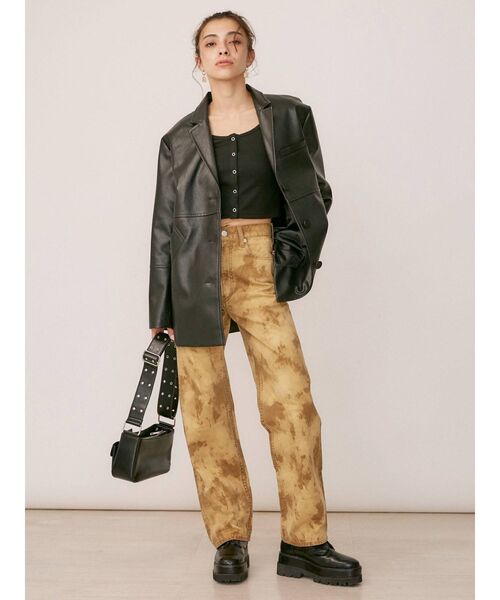 EVRIS(エヴリス)の「ドットボタンリブロンTEE(Tシャツ/カットソー・レディース・グリーン/ブラック/アイボリー・FREE)」の11枚目の写真