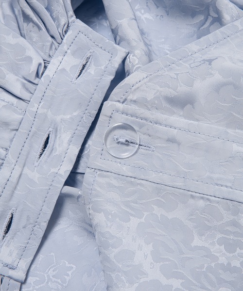 GANNI(ガニー)の「Viscose Jacquard(ワンピース・レディース・ラベンダー・36/34)」の3枚目の写真