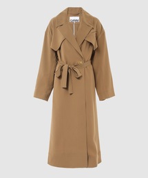 GANNI | Drapey Twill(ステンカラーコート)