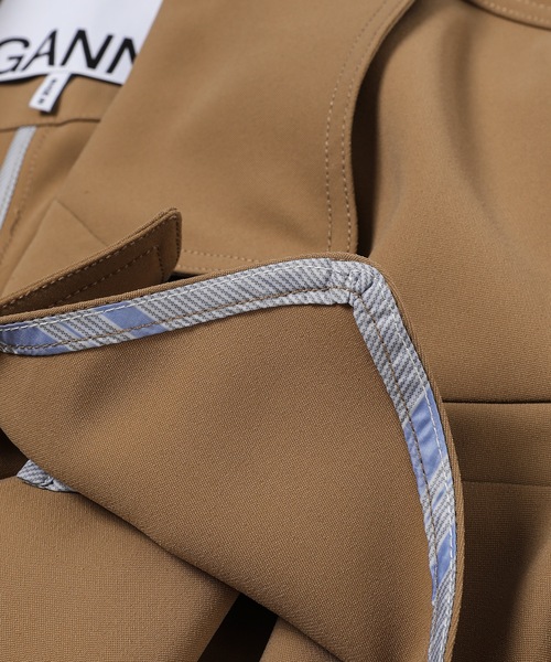 GANNI（ガニー）の「Drapey Twill（ステンカラーコート・レディース・ベージュ・S/M）」の6枚目の写真