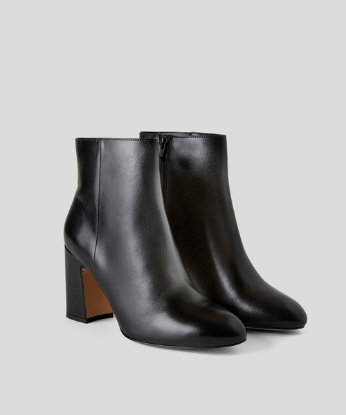 BENETTON (UNITED COLORS OF BENETTON)（ベネトンユナイテッドカラーズオブベネトン）の「チャンキーヒールミドルブーツ（ブーツ・レディース・ブラック/キャメル・38/39/36/37/35）」の2枚目の写真