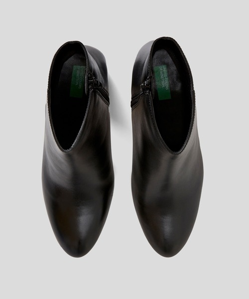 BENETTON (UNITED COLORS OF BENETTON)（ベネトンユナイテッドカラーズオブベネトン）の「チャンキーヒールミドルブーツ（ブーツ・レディース・ブラック/キャメル・38/39/36/37/35）」の7枚目の写真