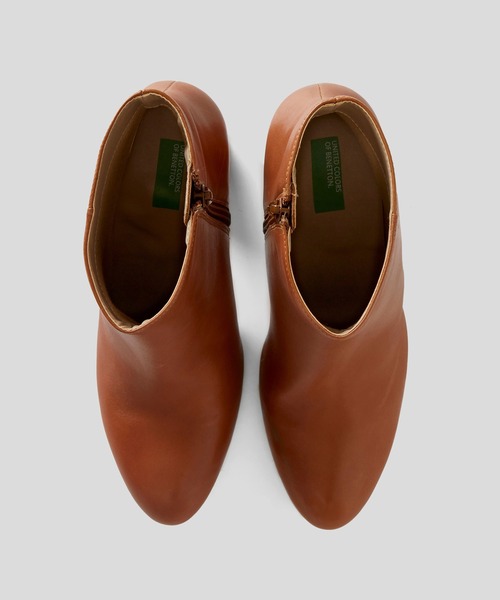 BENETTON (UNITED COLORS OF BENETTON)（ベネトンユナイテッドカラーズオブベネトン）の「チャンキーヒールミドルブーツ（ブーツ・レディース・ブラック/キャメル・38/39/36/37/35）」の10枚目の写真