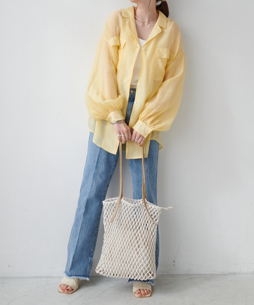 DISCOAT（ディスコート）の「マクラメ巾着付トートバッグ（トートバッグ・レディース・ブラック/ブラウン/アイボリー・FREE）」の4枚目の写真