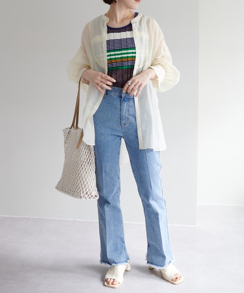 DISCOAT（ディスコート）の「マクラメ巾着付トートバッグ（トートバッグ・レディース・ブラック/ブラウン/アイボリー・FREE）」の17枚目の写真