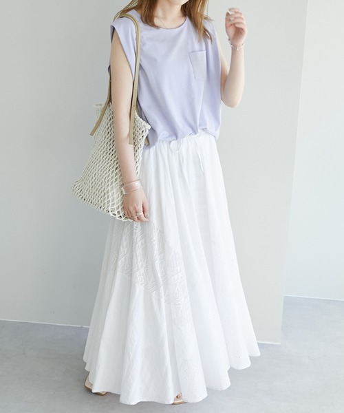 DISCOAT（ディスコート）の「マクラメ巾着付トートバッグ（トートバッグ・レディース・ブラック/ブラウン/アイボリー・FREE）」の15枚目の写真