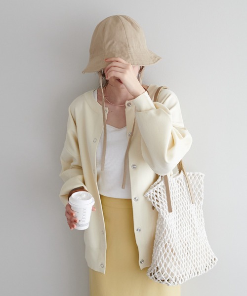 DISCOAT（ディスコート）の「マクラメ巾着付トートバッグ（トートバッグ・レディース・ブラック/ブラウン/アイボリー・FREE）」の20枚目の写真