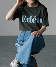 フロッキープリントロゴTシャツ