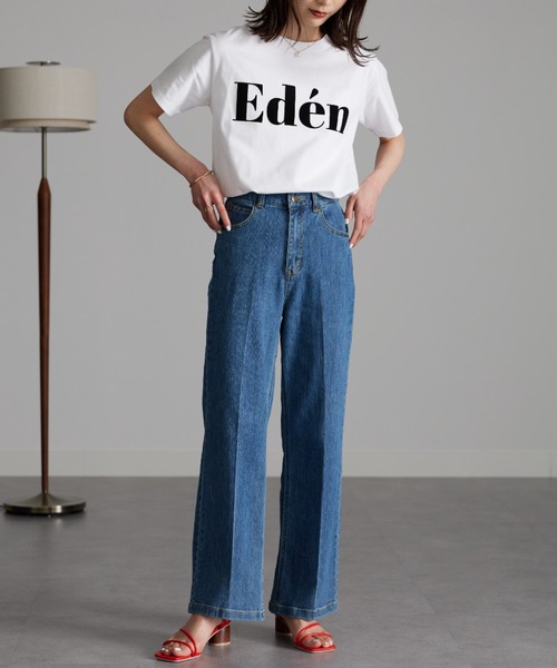 RANAN（ラナン）の「フロッキープリントロゴＴシャツ（Tシャツ/カットソー・レディース・オフホワイト/チャコール/グレー系2/ホワイト系2/ホワイト系1/グレー系1/ホワイト系3/ライトグレー系3・LL/M/L）」の12枚目の写真