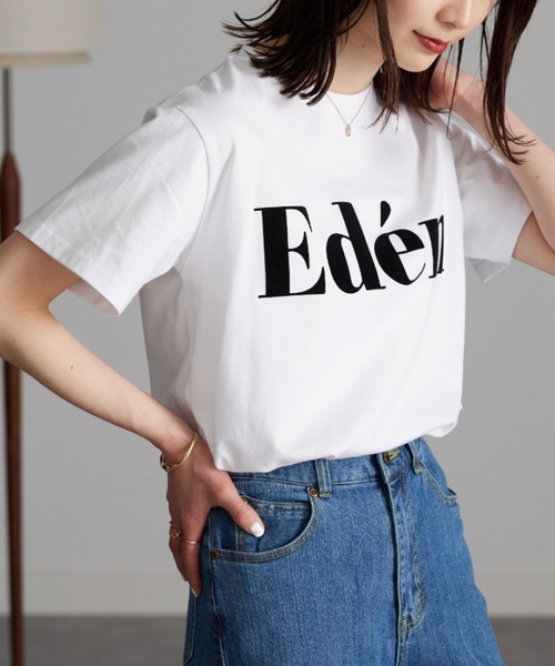 RANAN（ラナン）の「フロッキープリントロゴＴシャツ（Tシャツ/カットソー・レディース・オフホワイト/チャコール/グレー系2/ホワイト系2/ホワイト系1/グレー系1/ホワイト系3/ライトグレー系3・LL/M/L）」の13枚目の写真