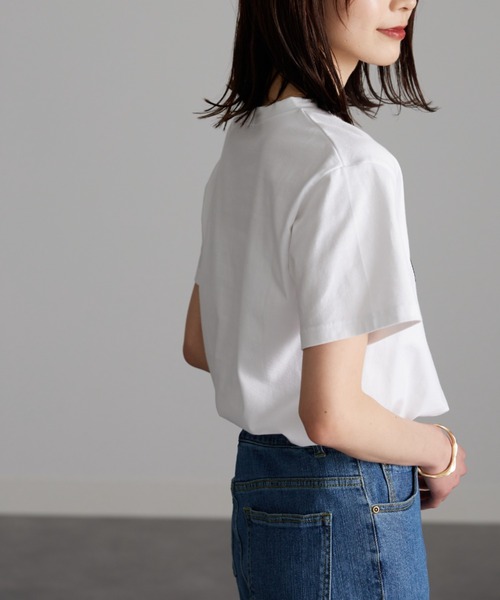 フロッキープリントロゴTシャツ（Tシャツ/カットソー）｜RANAN