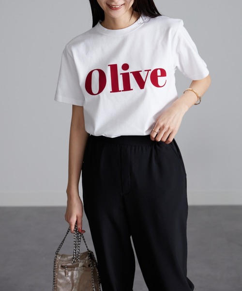 RANAN（ラナン）の「フロッキープリントロゴＴシャツ（Tシャツ/カットソー・レディース・オフホワイト/チャコール/グレー系2/ホワイト系2/ホワイト系1/グレー系1/ホワイト系3/ライトグレー系3・LL/M/L）」の20枚目の写真