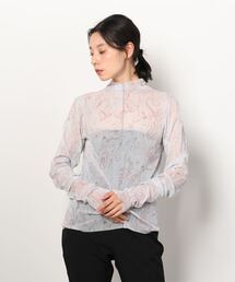 MARECHAL TERRE | MARECHAL TERRE（マルシャルテル) パターンメッシュチュールトップス/ZMT222CT106(Tシャツ/カットソー)