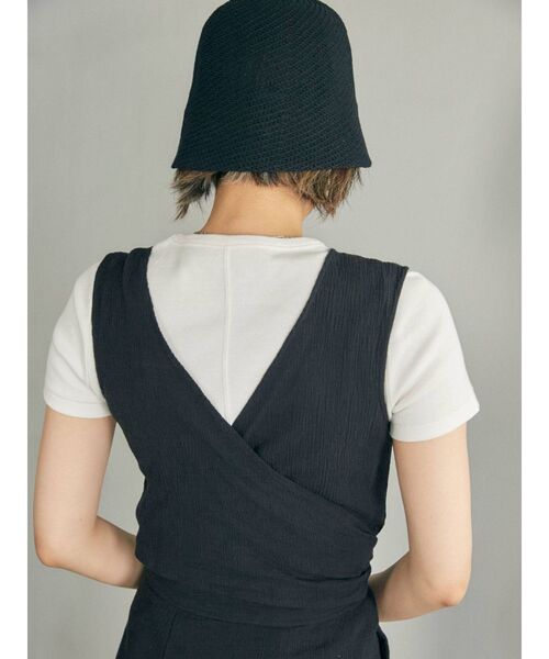 Ungrid（アングリッド）の「バックデザインノースリワンピース（ワンピース・レディース・ブラック/アイボリー/ダークオレンジ・SMALL/MEDIUM）」の16枚目の写真