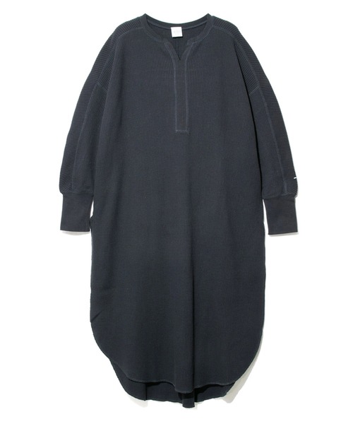 MANASTASH（マナスタッシュ）の「MANASTASH/マナスタッシュ　Ws THERMAL SLIT DRESS（ワンピース・レディース・ホワイト/ブラック・FREE）」の2枚目の写真