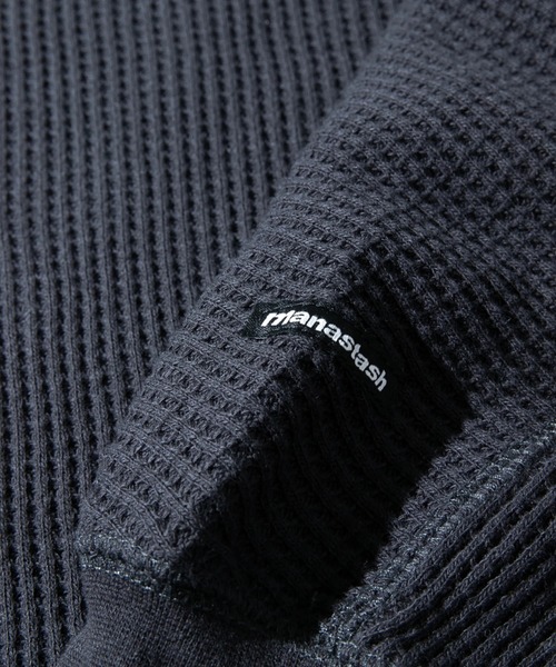 MANASTASH（マナスタッシュ）の「MANASTASH/マナスタッシュ　Ws THERMAL SLIT DRESS（ワンピース・レディース・ホワイト/ブラック・FREE）」の6枚目の写真