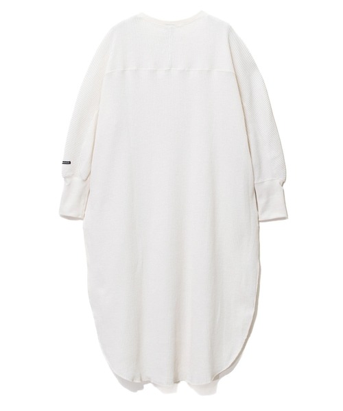 MANASTASH（マナスタッシュ）の「MANASTASH/マナスタッシュ　Ws THERMAL SLIT DRESS（ワンピース・レディース・ホワイト/ブラック・FREE）」の10枚目の写真