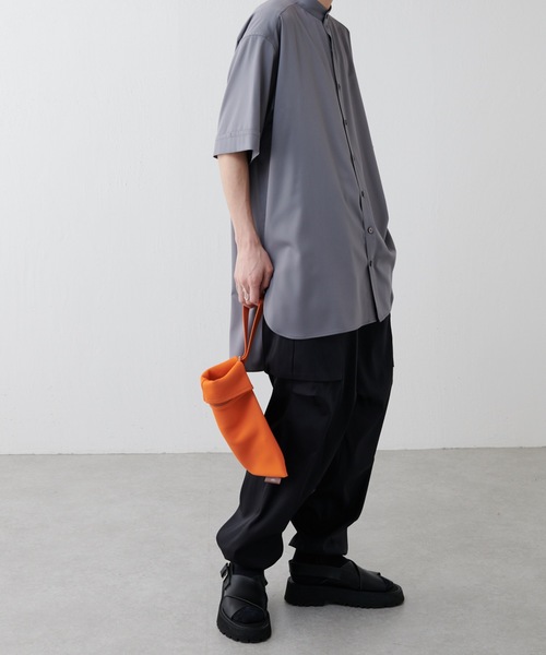 ITTI(イッチ)の「【ITTI / イッチ】22SS RICR BAG DIPLO SKY(巾着バッグ)(ハンドバッグ・メンズ・ブラック/アイボリー/オレンジ系その他・FREE)」の3枚目の写真