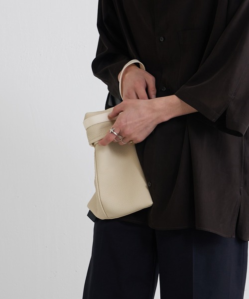 ITTI(イッチ)の「【ITTI / イッチ】22SS RICR BAG DIPLO SKY(巾着バッグ)(ハンドバッグ・メンズ・ブラック/アイボリー/オレンジ系その他・FREE)」の22枚目の写真